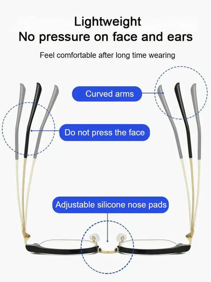🎁70% Off🔥Ultra Light Anti Blue Presbyopic Glasses-👓Intelligent Zoom 100°-500° (Auto Recognition)