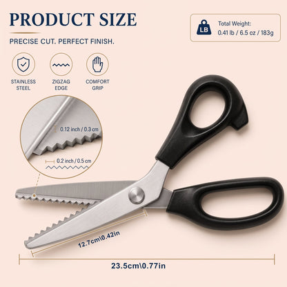 ✂️Professional Serrated Scissors for Sewing, Crafts & Everyday DIY Projects
