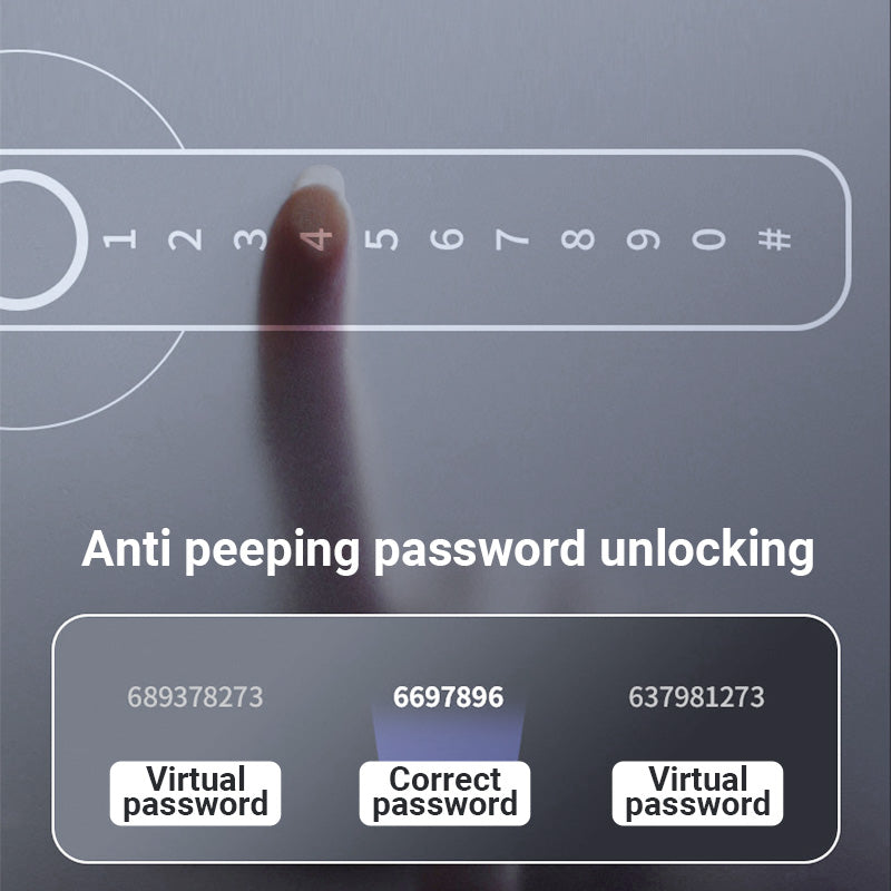 🔥Sale 50% Off🔥 Fingerprint Smart Door Lock Handle with Bluetooth APP control📱🔒