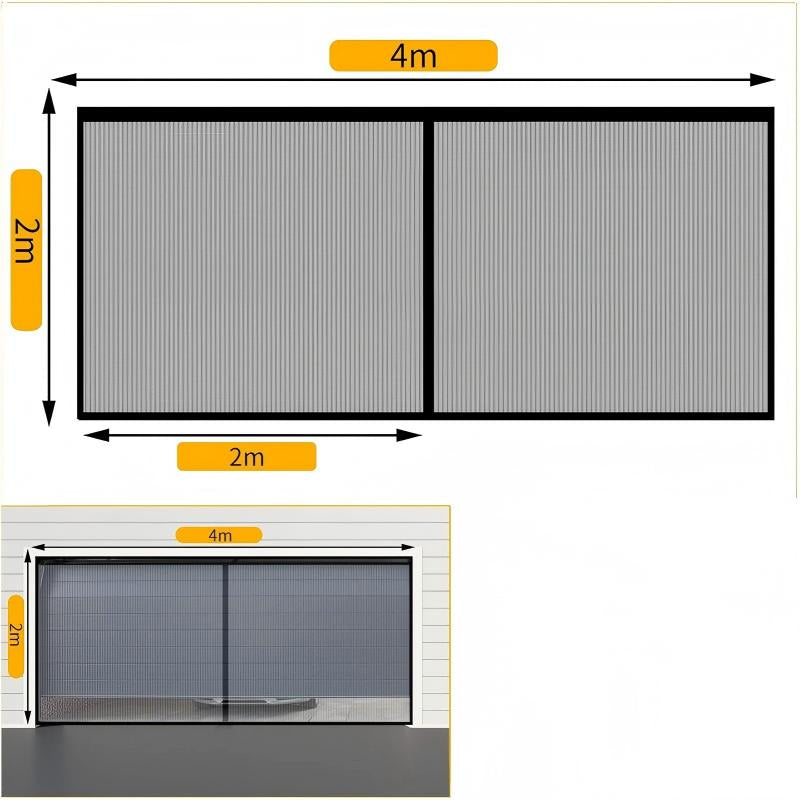 🦟Magnetic Garage Door Screen Kit – Block Bugs & Let Fresh Air Flow 🚪✨