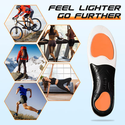👟 Sports Shock-Absorbing Insoles with Arch Support – All-Day Comfort & Impact Protection 🏃‍♂️⚡
