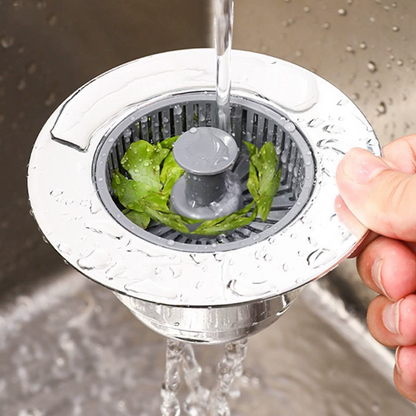 🔥Pop-Up Waschbecken-Stöpsel mit Filter | Schmutz abhalten & Abfluss frei halten