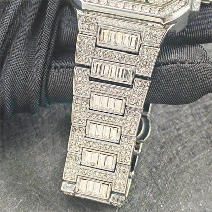 📢📢60% OFF! Luxury Square Rhinestone Watch – Dazzling Sparkle, Scratch-Resistant & Secure Clasp! ✨⌚