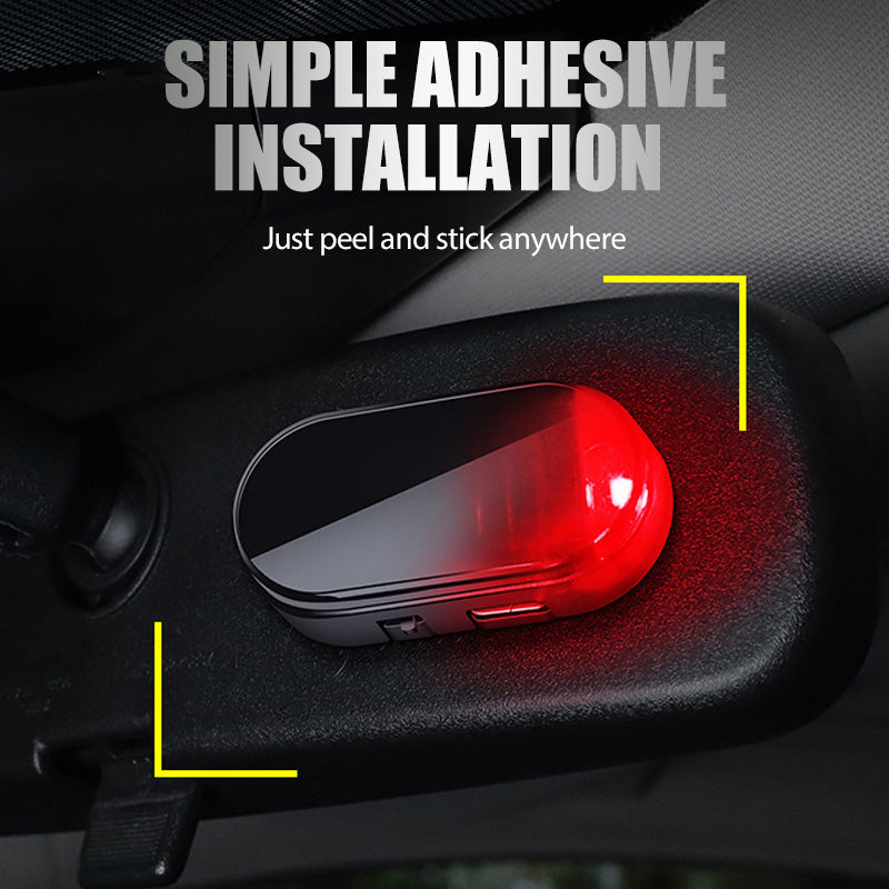 🥳2026 HOT SALE🚗🌞 Solar Car Anti-Theft Light – solar + USB charged, auto-flashes at night. Realistic LED mimics active alarm – deters thieves without wiring. Heat-resistant, stick & go! 🛡️💡
