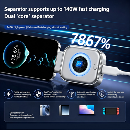 ⚡ Intelligent Auto Power-Off Charger for Safer Overnight Charging and Longer Battery Life
