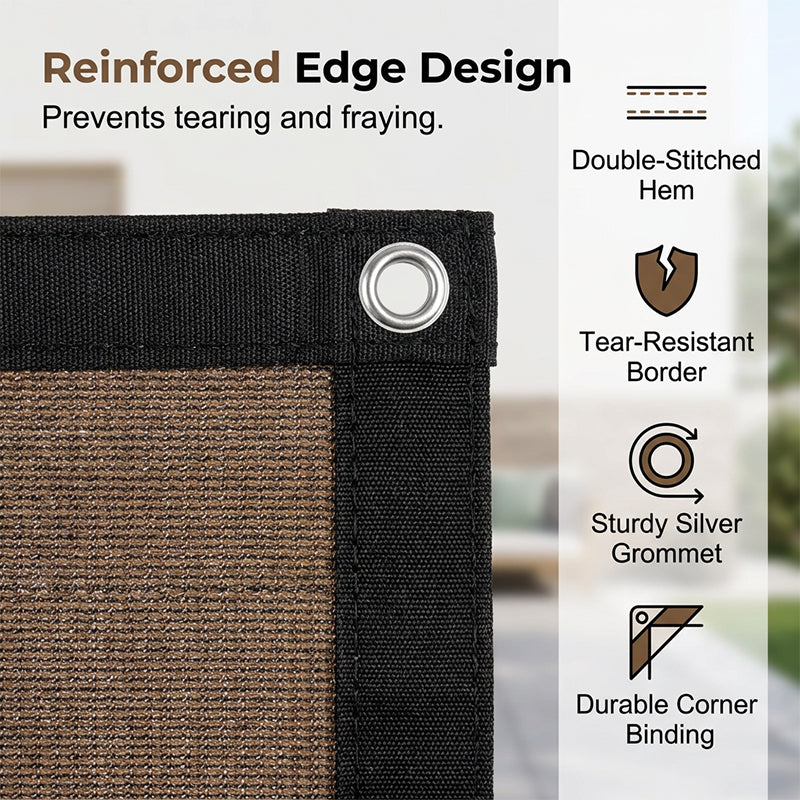 ☀UV rays burn plants & overheat parked cars? HDPE shade net with metal grommets blocks sun, repels bugs and resists light rain!