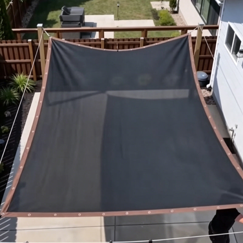 ☀UV rays burn plants & overheat parked cars? HDPE shade net with metal grommets blocks sun, repels bugs and resists light rain!