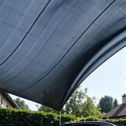 ☀UV rays burn plants & overheat parked cars? HDPE shade net with metal grommets blocks sun, repels bugs and resists light rain!