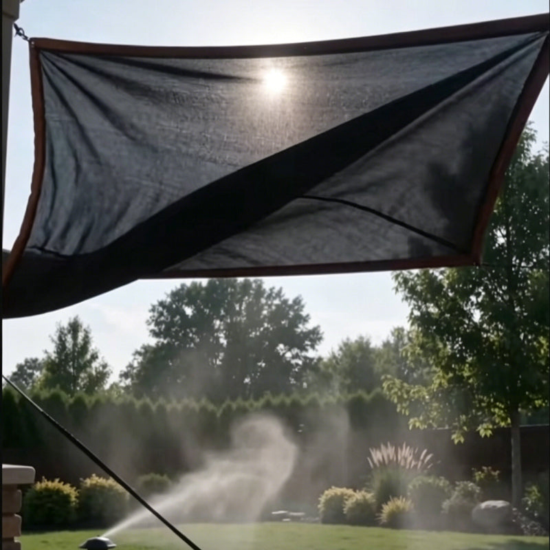 ☀UV rays burn plants & overheat parked cars? HDPE shade net with metal grommets blocks sun, repels bugs and resists light rain!