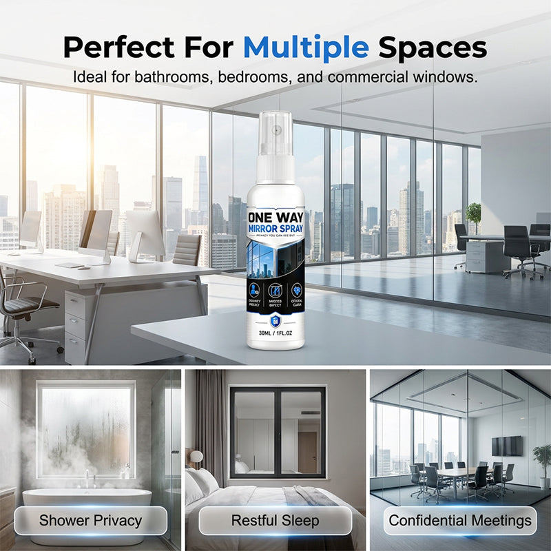 ⏰Limited-time 50% off ✨One-Way Mirror Effect Glass Coating Spray