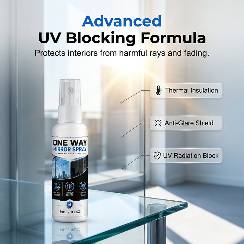 ⏰Limited-time 50% off ✨One-Way Mirror Effect Glass Coating Spray