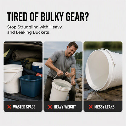 🛢️Portable Folding Bucket for Outdoor Camping and Fishing