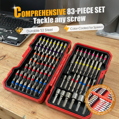 🔥83-piece screwdriver bit and socket set