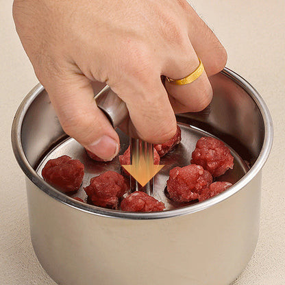 🥳HOT SALE🥳💞10K+ SOLD! Meatball Mould  304 steel, 6/12 holes & ergonomic. Perfect balls every time – grab yours! ✅