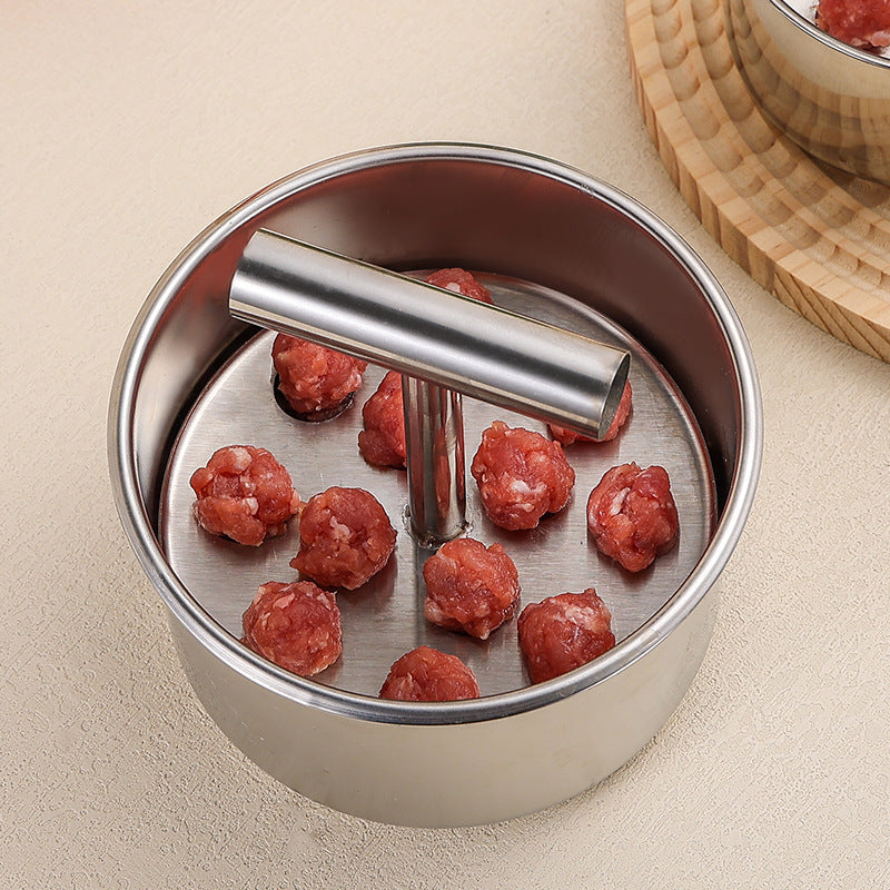 🥳HOT SALE🥳💞10K+ SOLD! Meatball Mould  304 steel, 6/12 holes & ergonomic. Perfect balls every time – grab yours! ✅