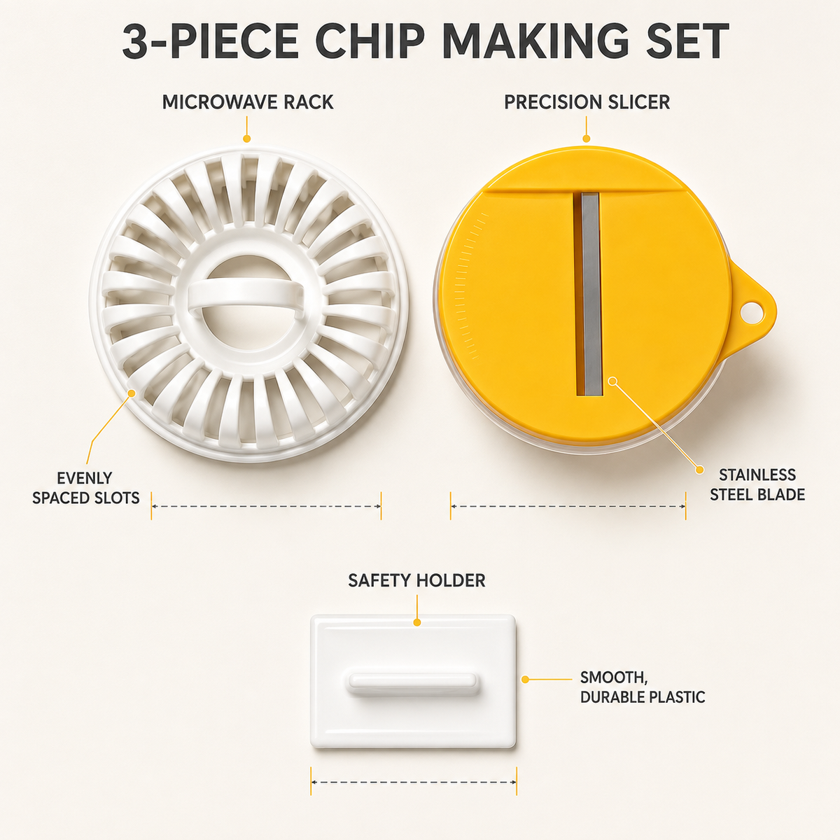 Microwave Potato Chip Maker with Slicer Bowl Set