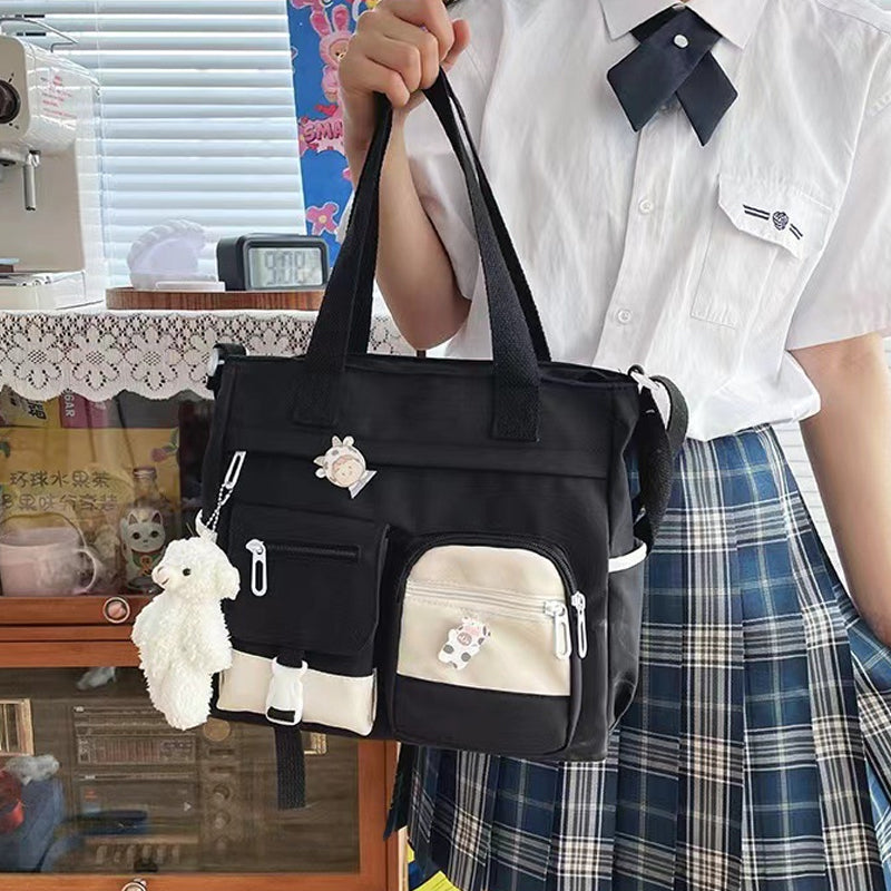 🏆Flash Sale 50K+ SOLD!🔥Cute Messenger Bag for Teen Girls with 2 Badges