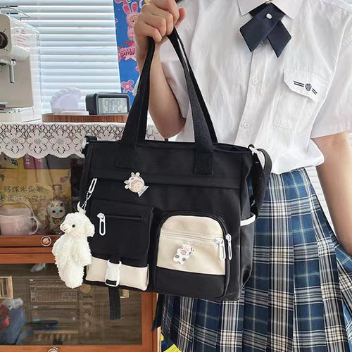 🏆Flash Sale 50K+ SOLD!🔥Cute Messenger Bag for Teen Girls with 2 Badges