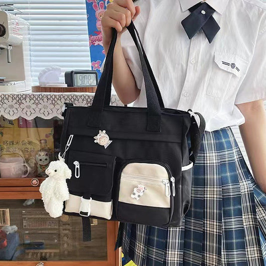 🏆Flash Sale 50K+ SOLD!🔥Cute Messenger Bag for Teen Girls with 2 Badges