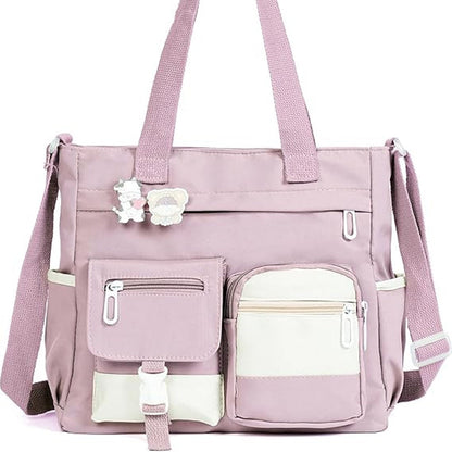 🏆Flash Sale 50K+ SOLD!🔥Cute Messenger Bag for Teen Girls with 2 Badges