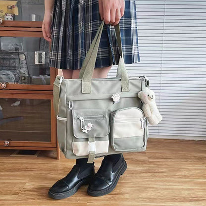 🏆Flash Sale 50K+ SOLD!🔥Cute Messenger Bag for Teen Girls with 2 Badges