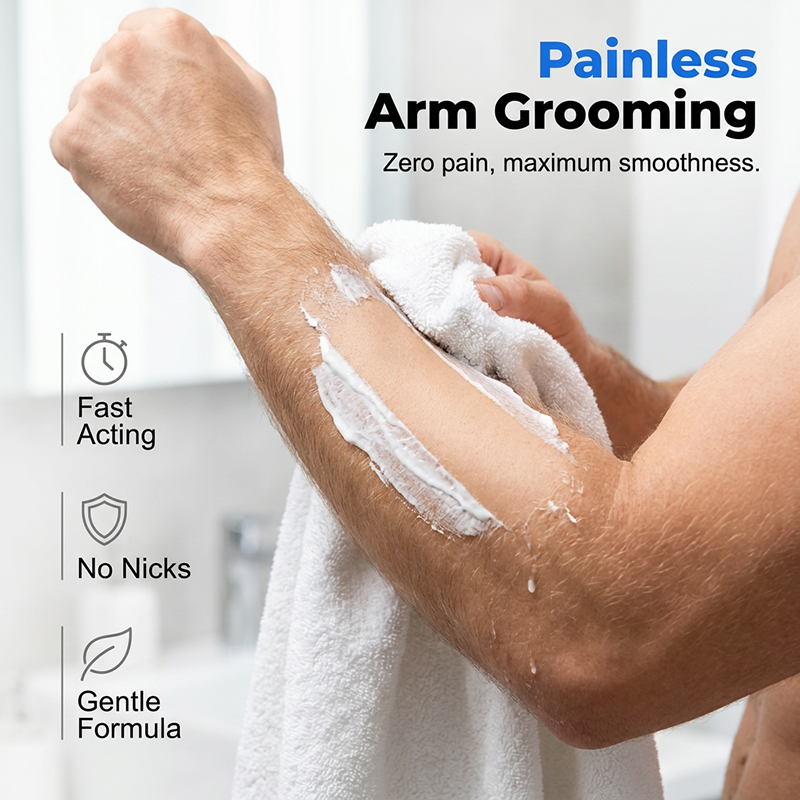 🔥Men Hair Removal Cream｜Smooth Skin, No Dark Spots