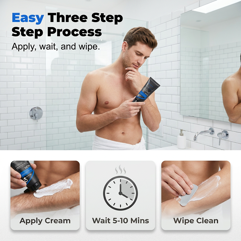 🔥Men Hair Removal Cream｜Smooth Skin, No Dark Spots