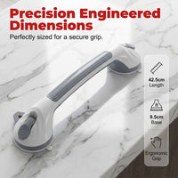 42.5cm Suction Cup Grab Bar (Grey)