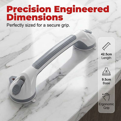 📢📢50% OFF NOW!! ⏰No-drill Suction Safety Grab Bar – Stable Support Handle for Bathroom, Shower & Toilet