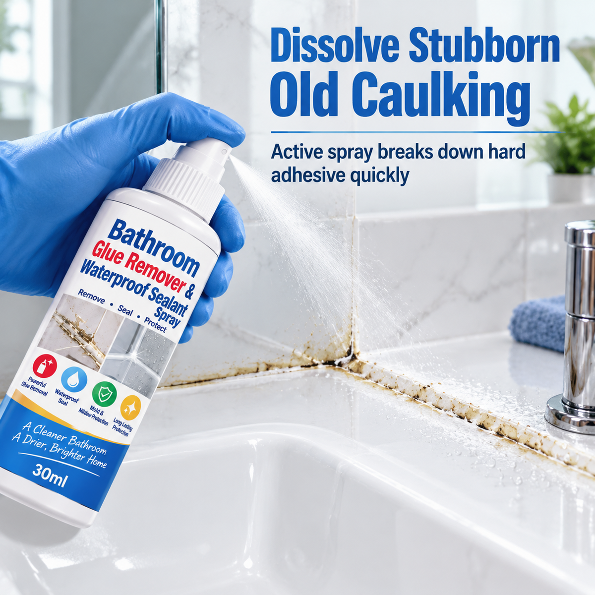 🔥Buy 1 Get 1 Free🔥Bathroom Glue Remover and Waterproof Sealant Set