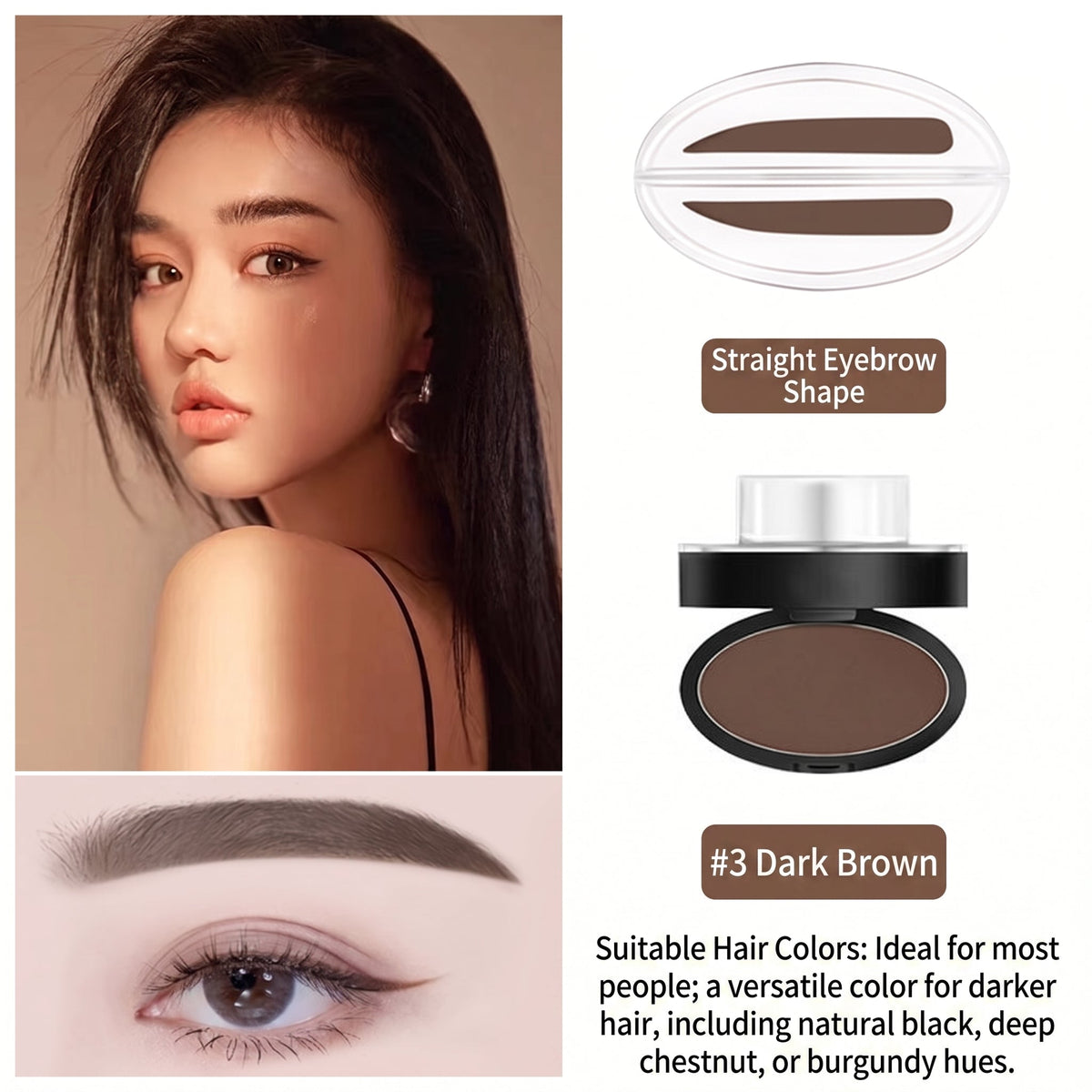 🔥Limited-time 50% off - Stamp Eyebrow Powder