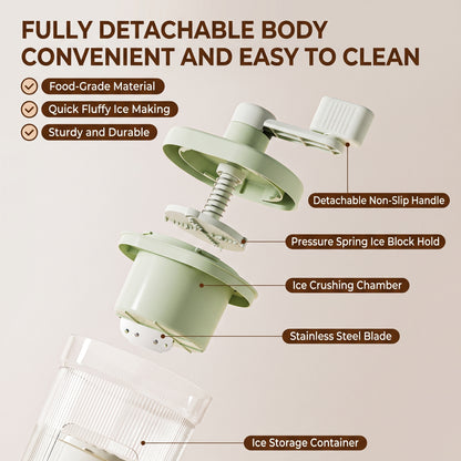 ❄️No Power Hand Crank Ice Shaver