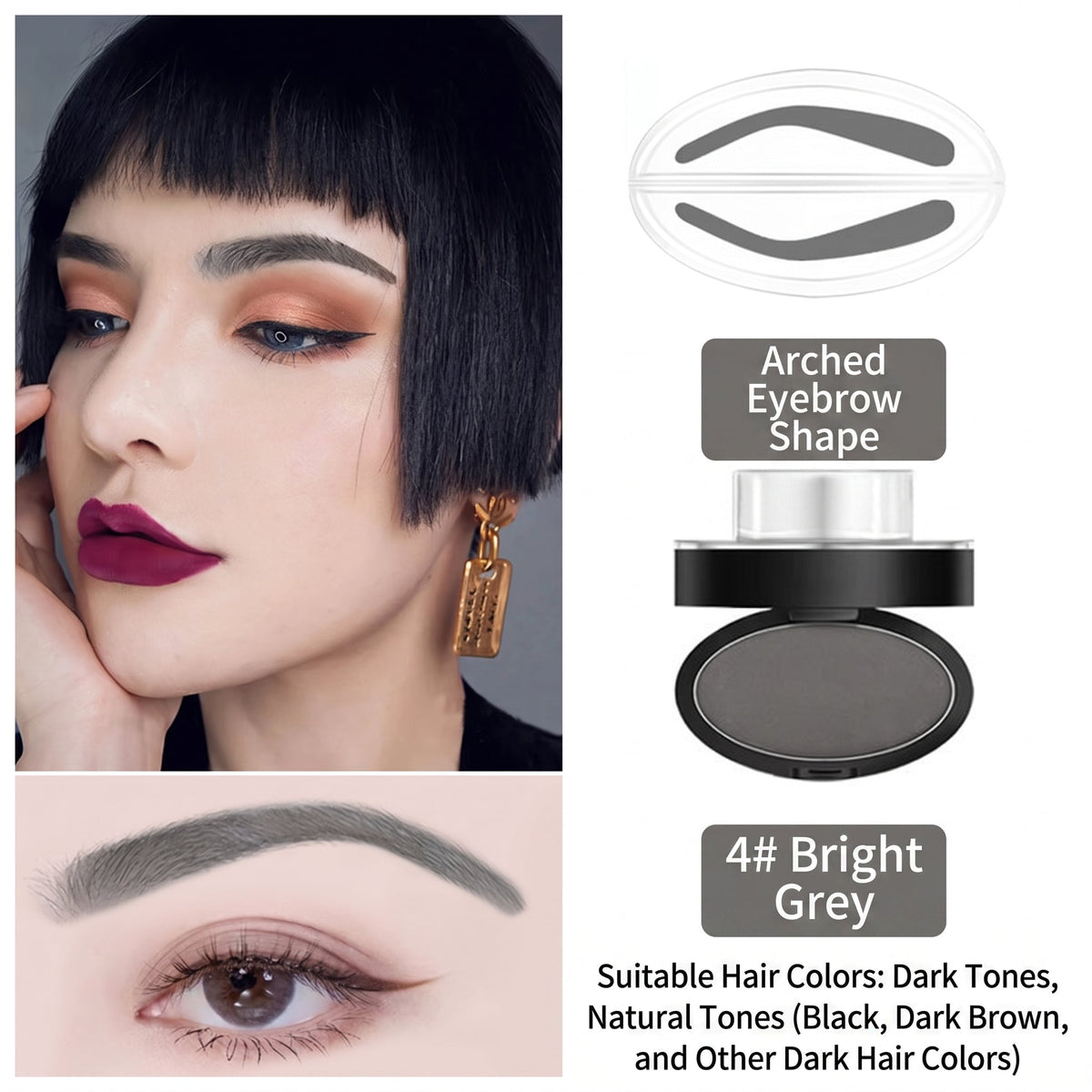 🔥Limited-time 50% off - Stamp Eyebrow Powder