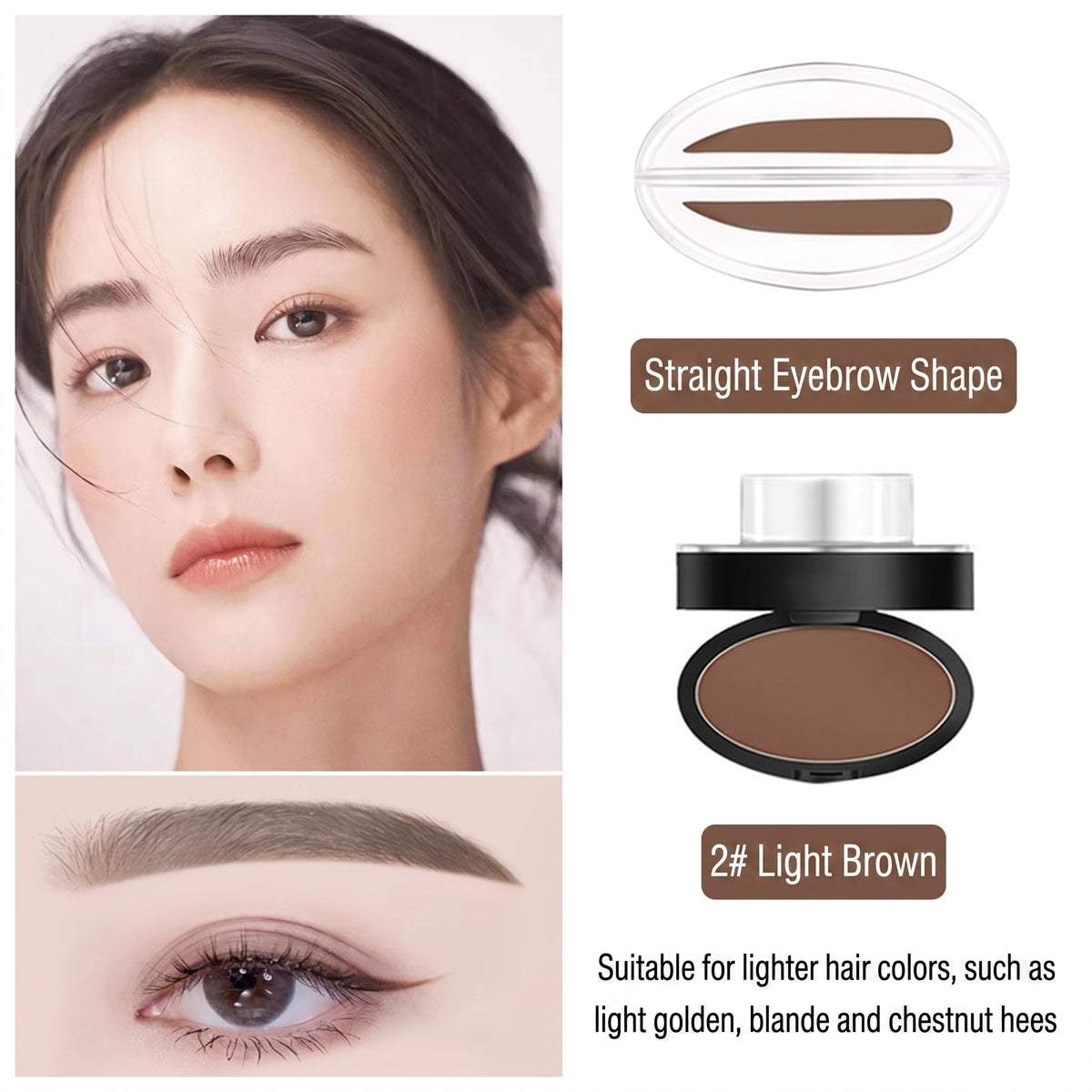 🔥Limited-time 50% off - Stamp Eyebrow Powder