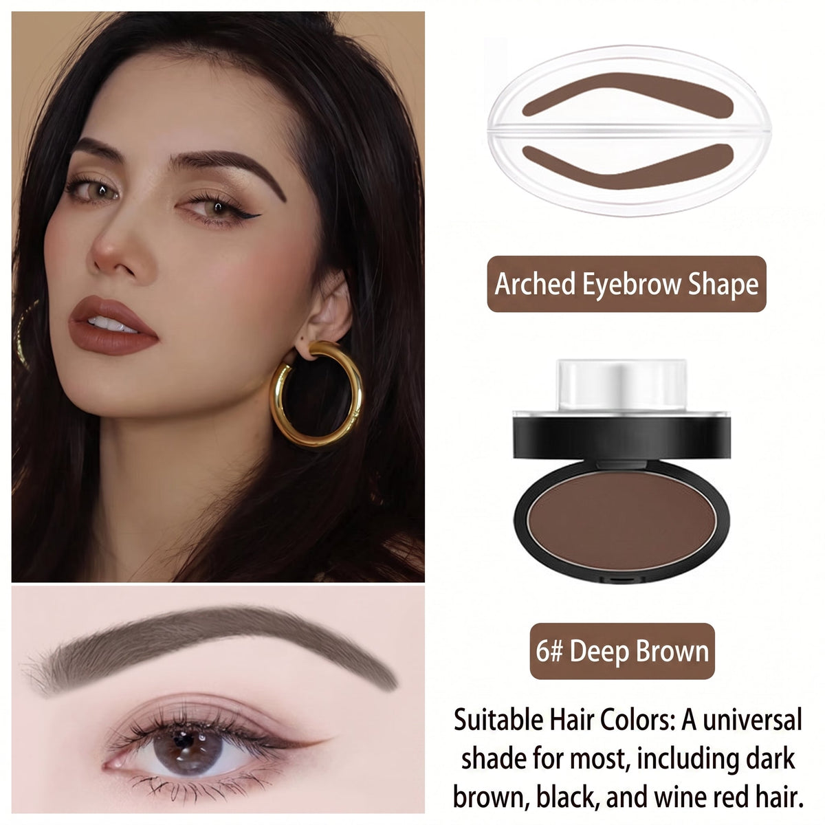 🔥Limited-time 50% off - Stamp Eyebrow Powder